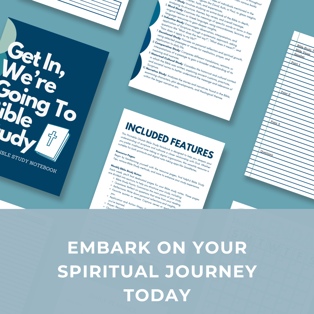 Get In, We're Going to Bible Study: Church Bible Study Notebook