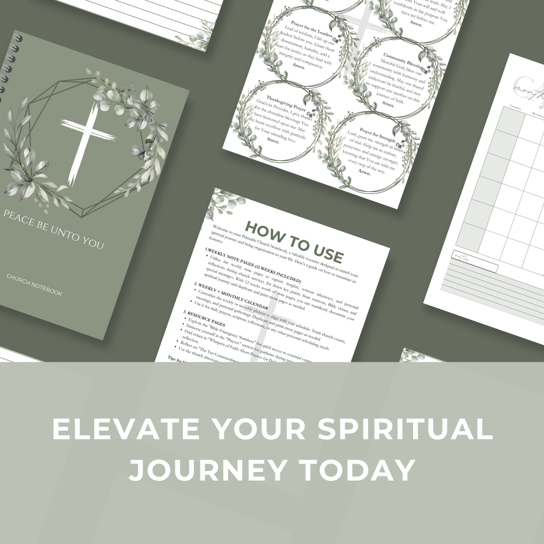 Peace Be Unto You: Church Notebook