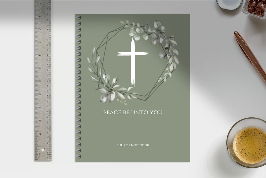 Peace Be Unto You: Church Notebook (Printable)
