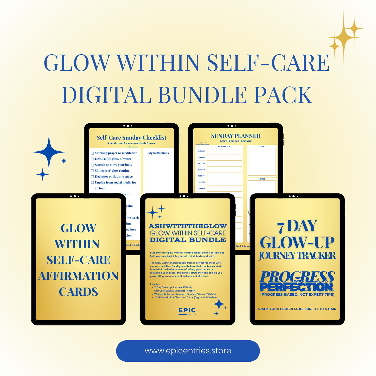 Glow Within Self-Care Digital Bundle Pack